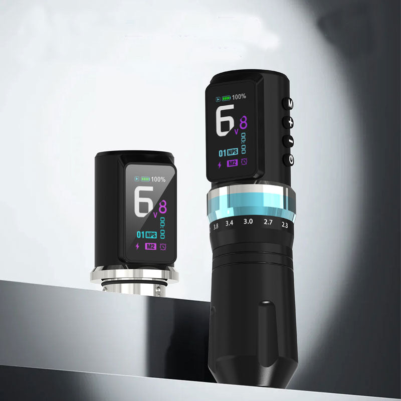 Audersigt Adjustable Stroke Wireless Tattoo Pen Machine for beginners