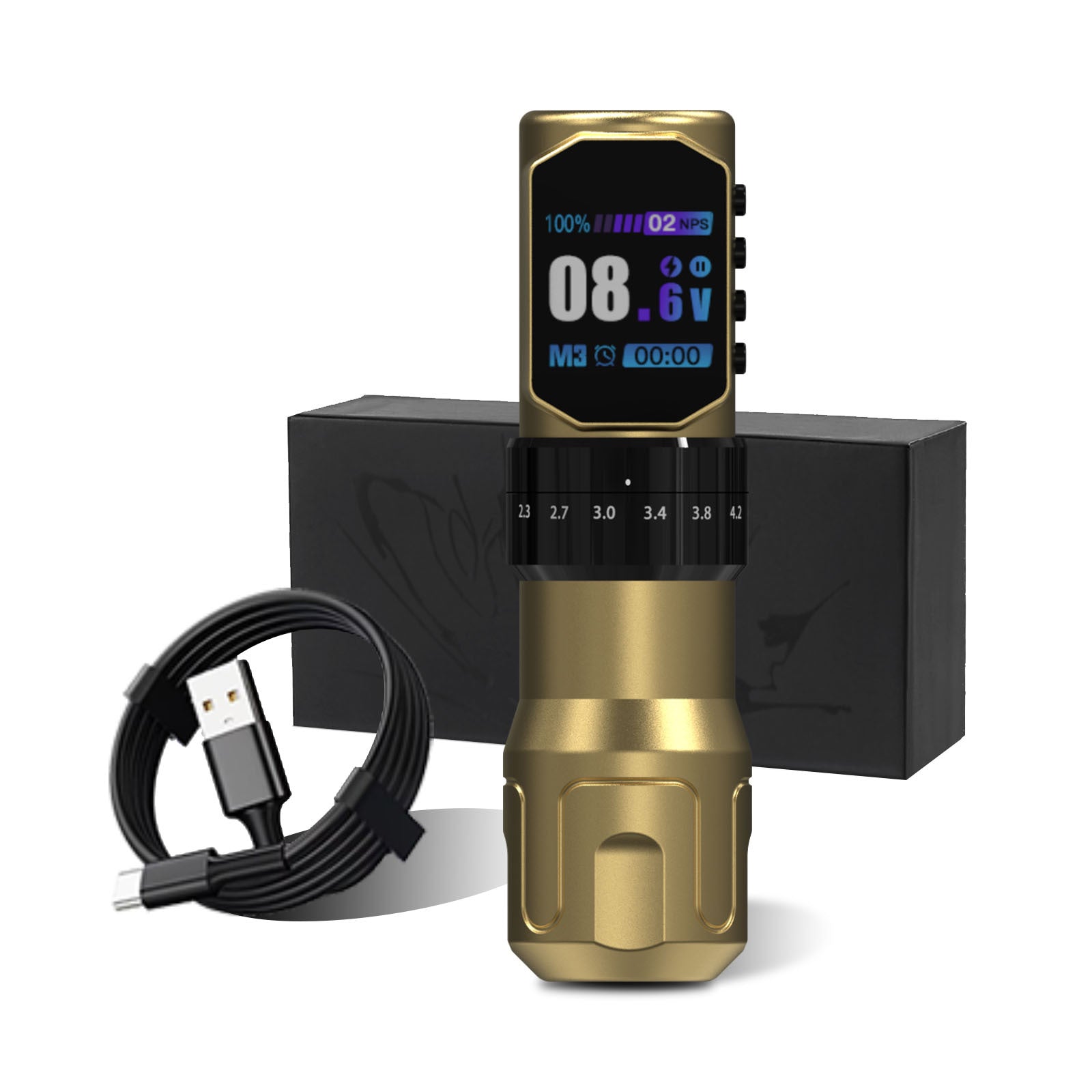 Audersigt Adjustable Stroke Wireless Tattoo Pen Machine for beginners Single Battery