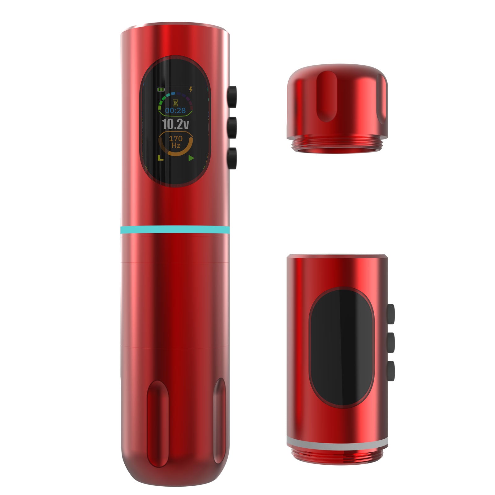 Audersigt New Wireless Tattoo Machine Colorful HALO light Tattoo Gun Tattoo Cartridges Pen