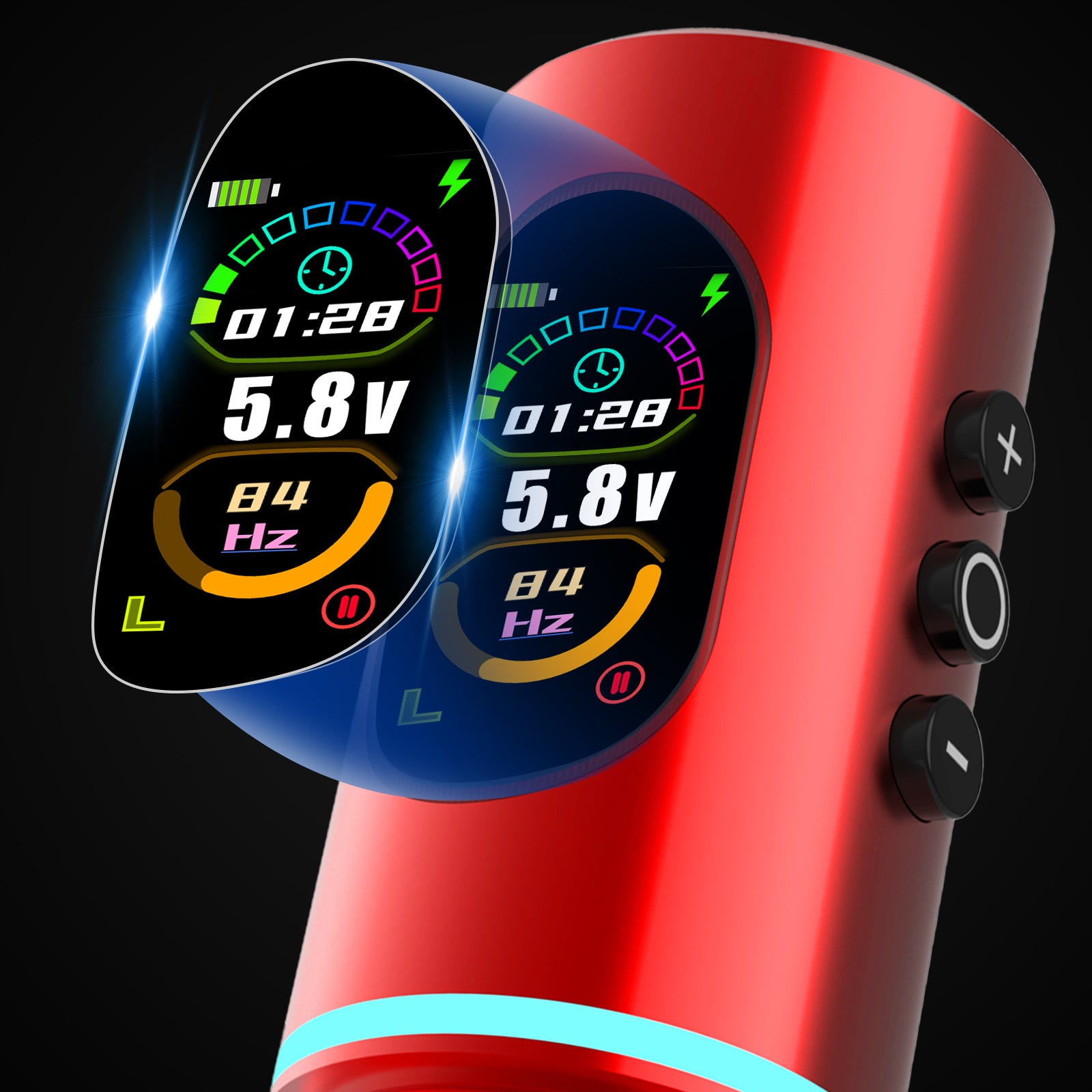 Audersigt New Wireless Tattoo Machine Colorful HALO light Tattoo Gun Tattoo Cartridges Pen