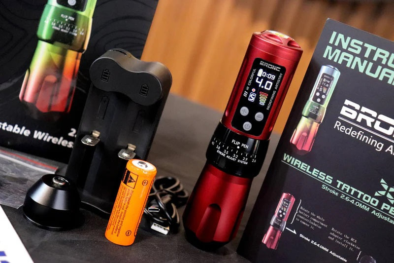 2024 BRONC X2 Adjustable Wireless Tattoo Pen Machine