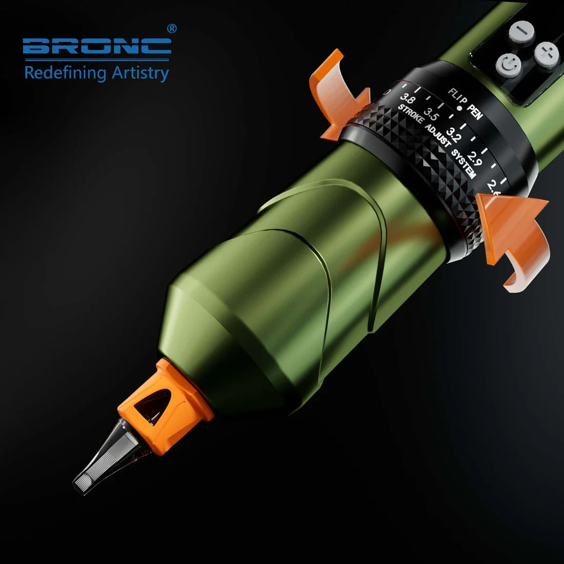 2024 BRONC X1 Adjustable Wireless Pen Tattoo Machine