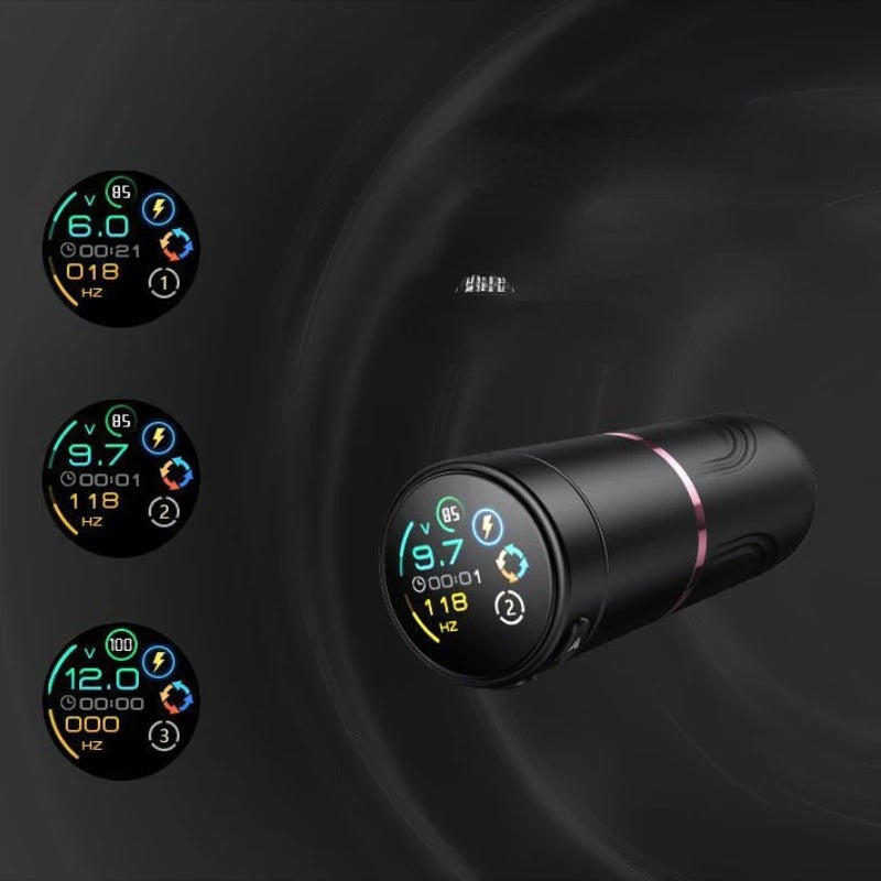 Audersigt Wireless Tattoo Machine Brushless Motor with 1520 mAh Battery Short Tattoo Pen Machine