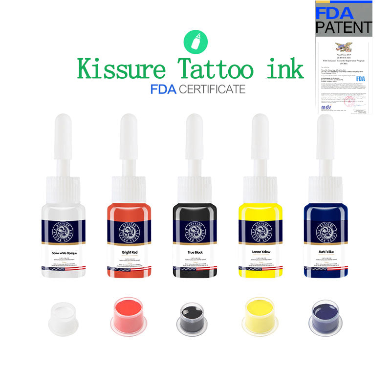 Kissure 5ML / bottle 5 Mixed colors Tattoo Ink Set Easy To Color Tattoo Ink Tattoo Supplies