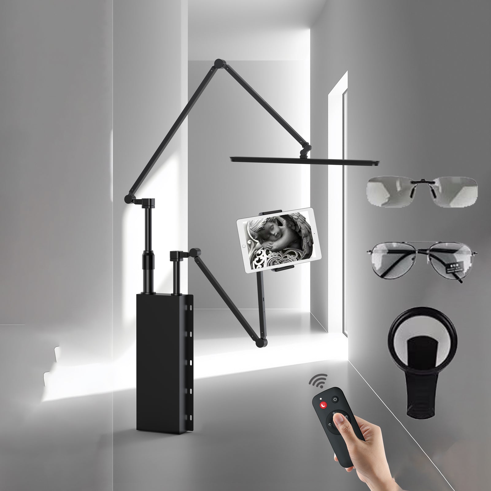 Audersigt Multifunctional And Convenient Tattoo Car Tattoo work Light Polarization Shadowless Light Remote Control The Light Brightness of Lamp 360 Degree Rotation
