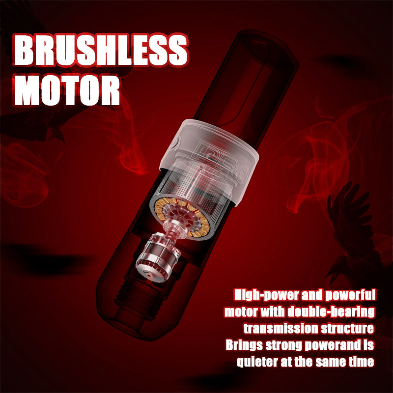 Audersigt MAX PRO Wireless Tattoo Pen Machine with Two 2000mAh Lithium Batteries Powerful Brushless Motor for Tattoo Artist Body