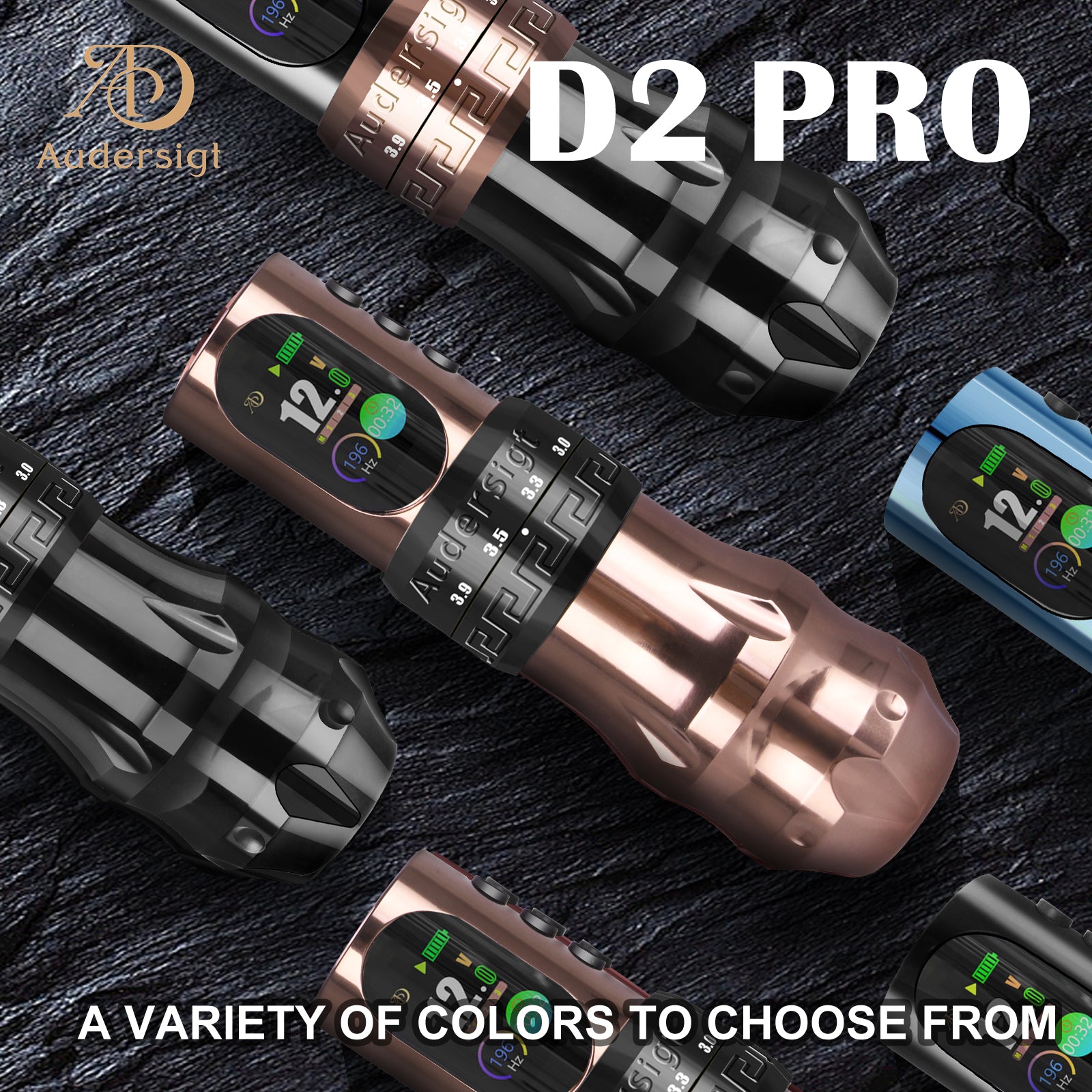2025 Audersigt® D2 Pro Adjustable Stroke Wireless Tattoo Pen Machine