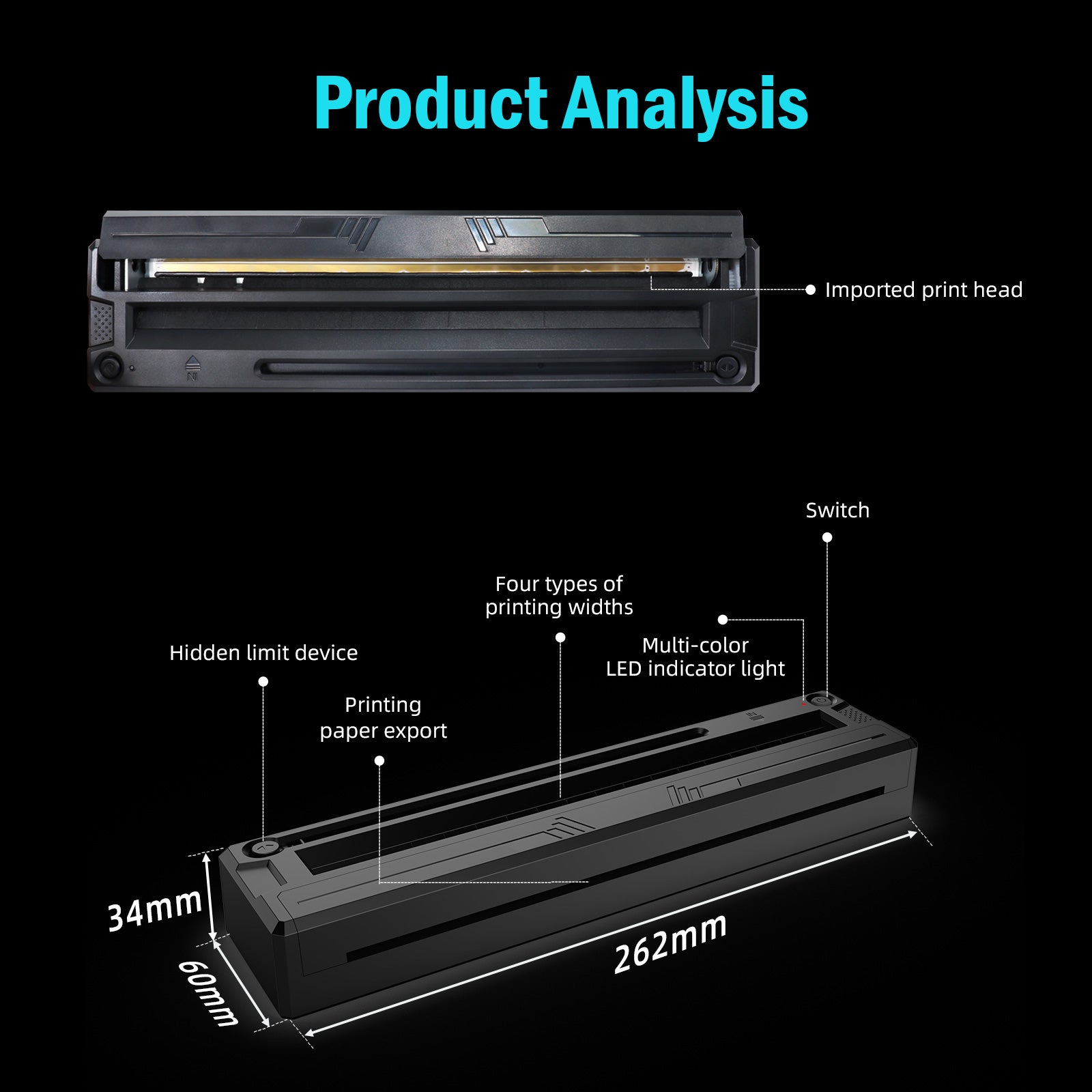 Audersigt M8 Mini Tattoo Printer Thermal Pattern Machine Printable Shaded Image Bluetooth Wireless Printer