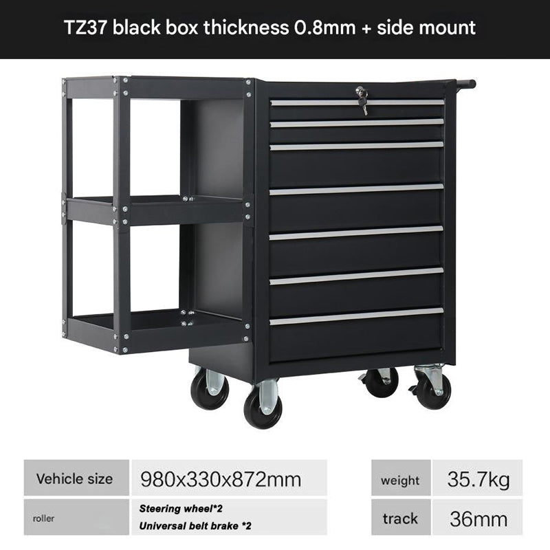 Audersigt Tattoo Tool Cart Drawer Rolling Tool Chest w Drawers LockTool Organizer Box for Tattoo Shop