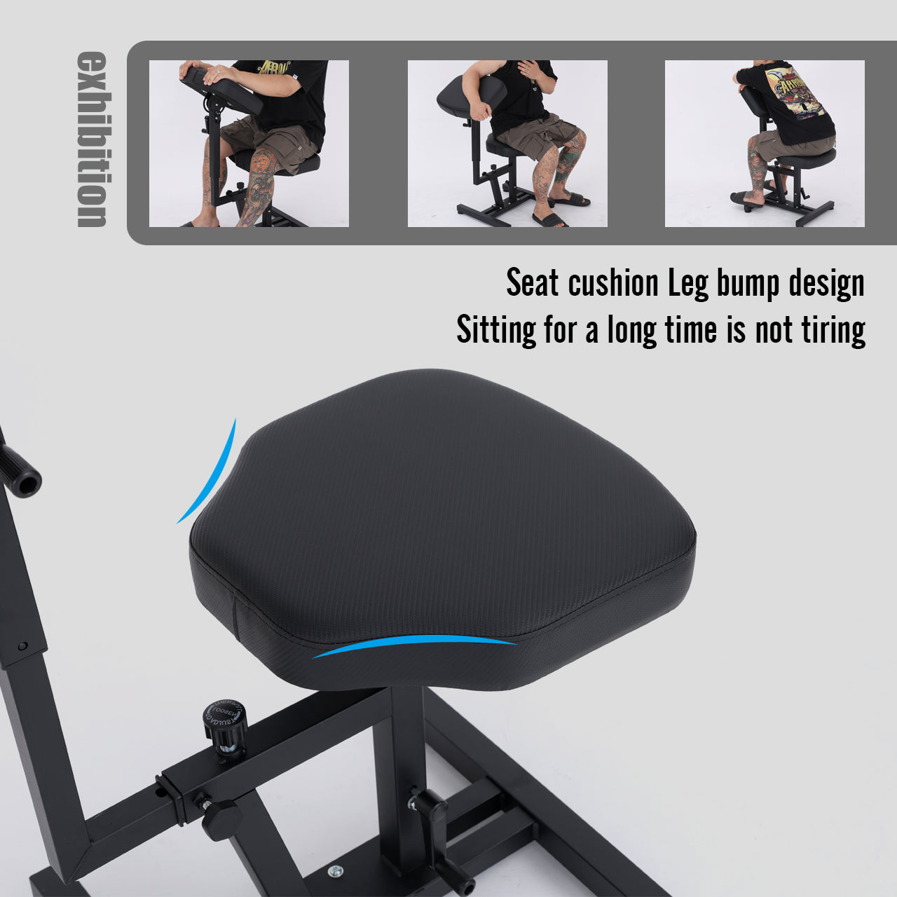 Audersigt New W8 Multifunctional Tattoo Chair Leathery Back Adjust Tattoo Salon Chairs Steel Frame Lift Tattoo Bench For Tattoo Artist