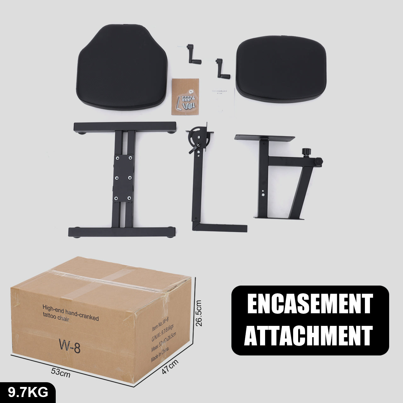 Lámpara de pared multifunción para tatuajes Audersigt, de aleación de aluminio, sin sombras, con control remoto, brillo de la lámpara con rotación de 360 grados
