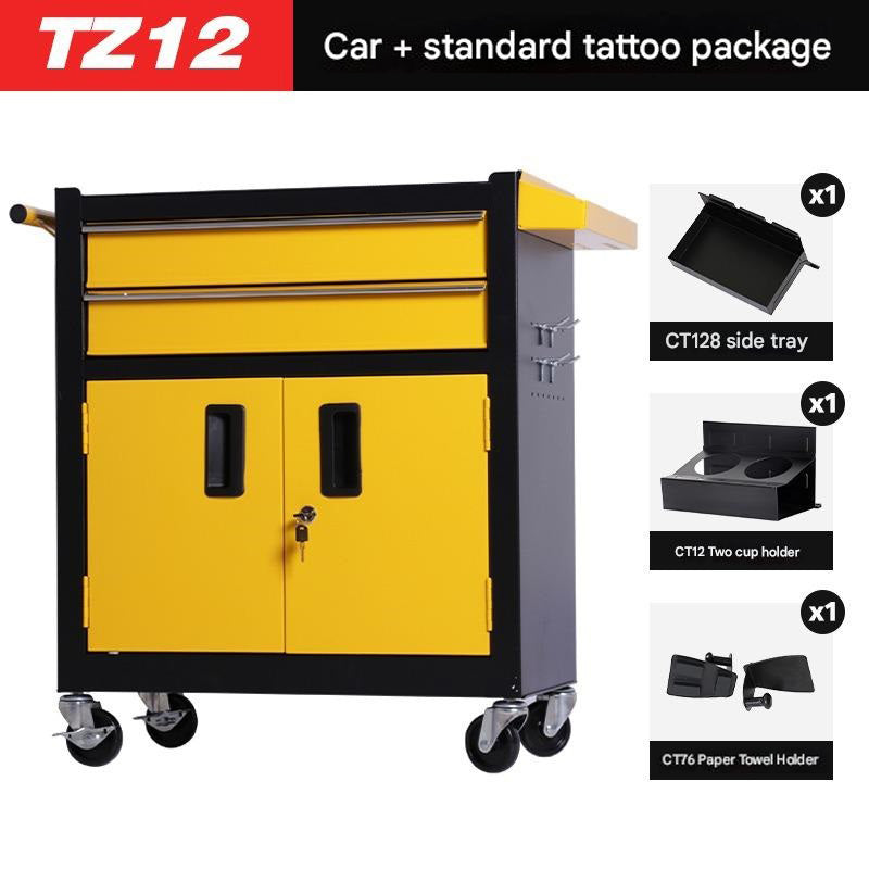 TZ12W Tattoo Tool Cart Drawer Rolling Tool Chest with Drawers Tool for Tattoo Studio