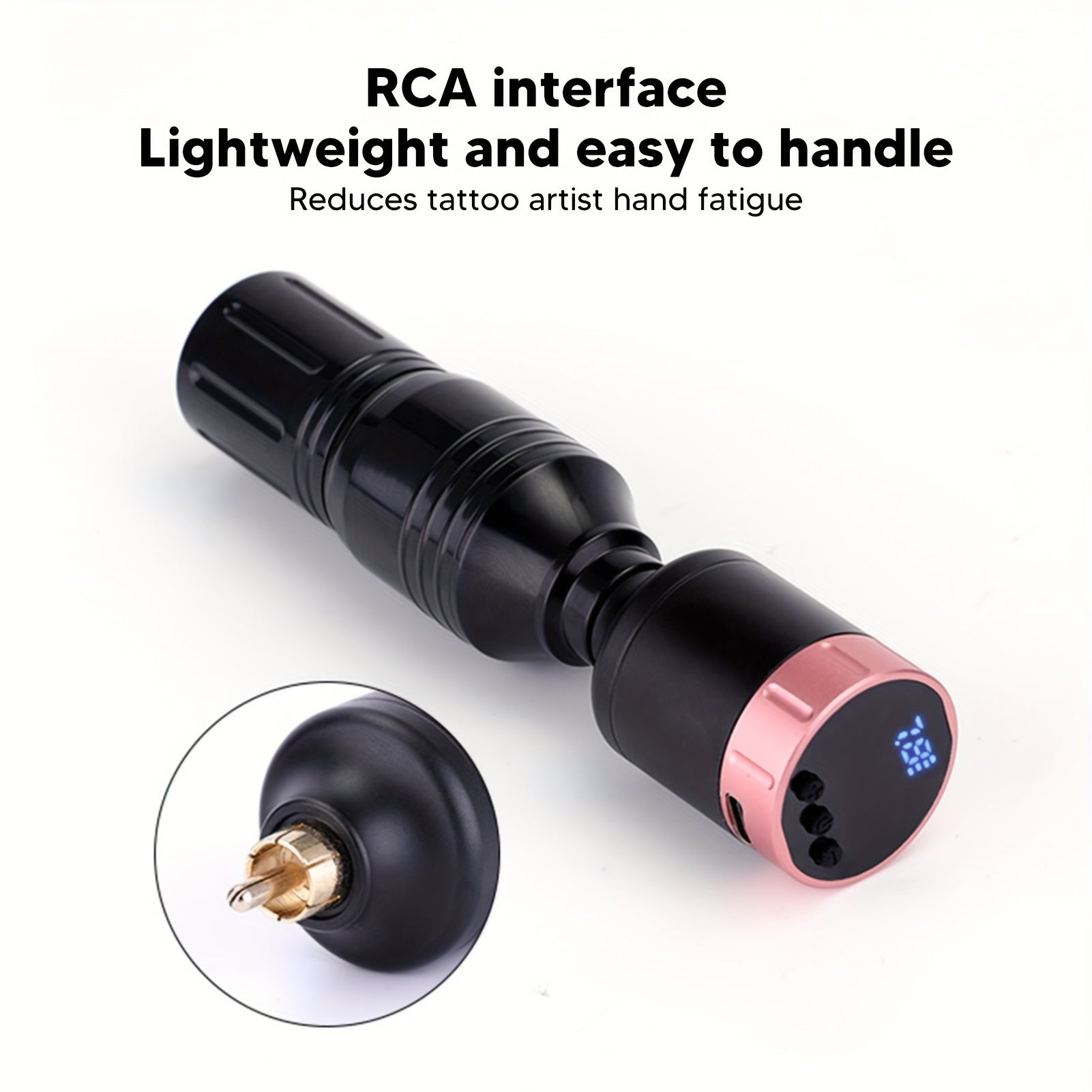 Audersigt 1350mAh Wireless Tattoo Power Supply Tattoo Pen Battery RCA Interface for Body Art Tattoo Machine