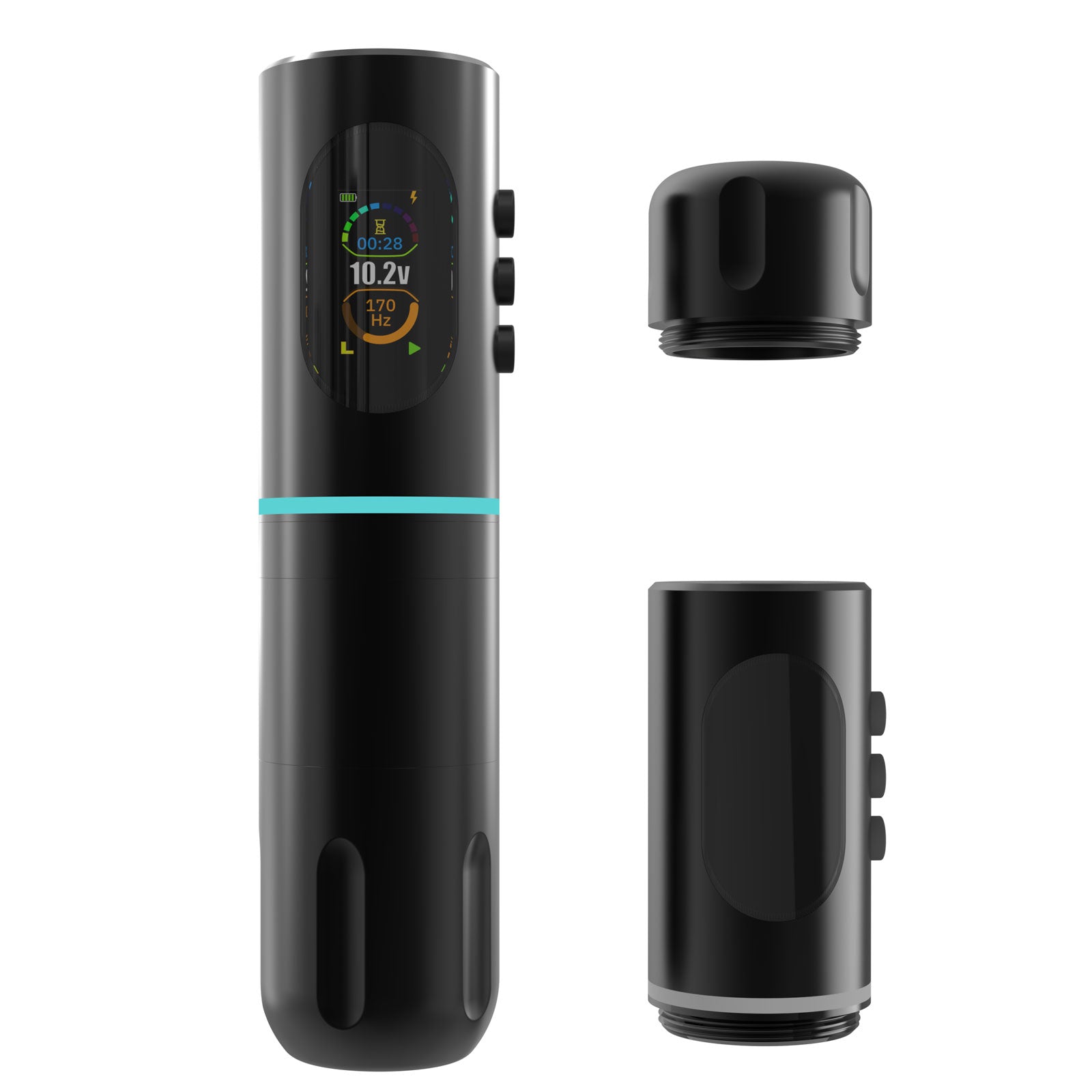 Audersigt New Wireless Tattoo Machine Colorful HALO light Tattoo Gun Tattoo Cartridges Pen