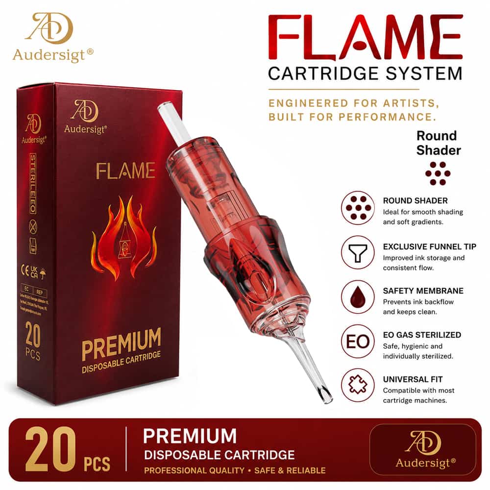 Flame Round Shader Tattoo Cartridges