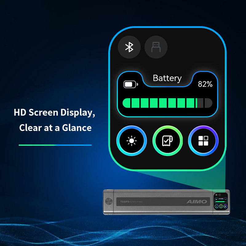 Audersigt AIMO T08FD Upgraded Smart Touchscreen Tattoo Stencil Printer Tattoo Printer Machine Printable Shaded Image Bluetooth Wireless Printer