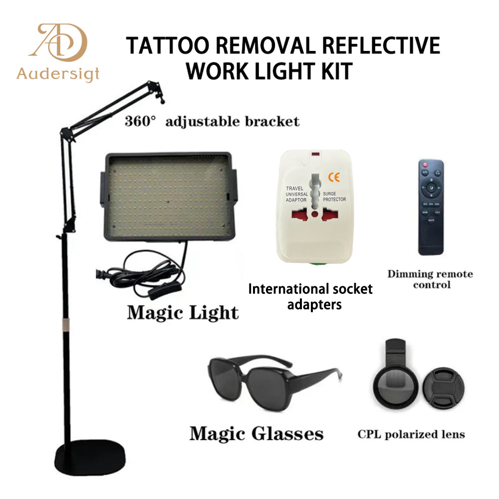 Audersigt Removal Reflector Light Protection Tattoo Work CPL LED Light Accessories Kit