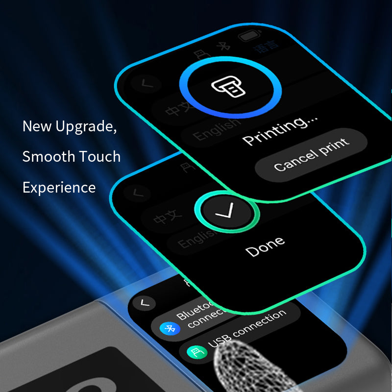 Audersigt AIMO T08FD Upgraded Smart Touchscreen Tattoo Stencil Printer Tattoo Printer Machine Printable Shaded Image Bluetooth Wireless Printer