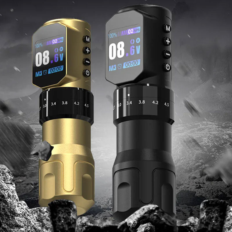 Audersigt Adjustable Stroke Wireless Tattoo Pen Machine for beginners Single Battery