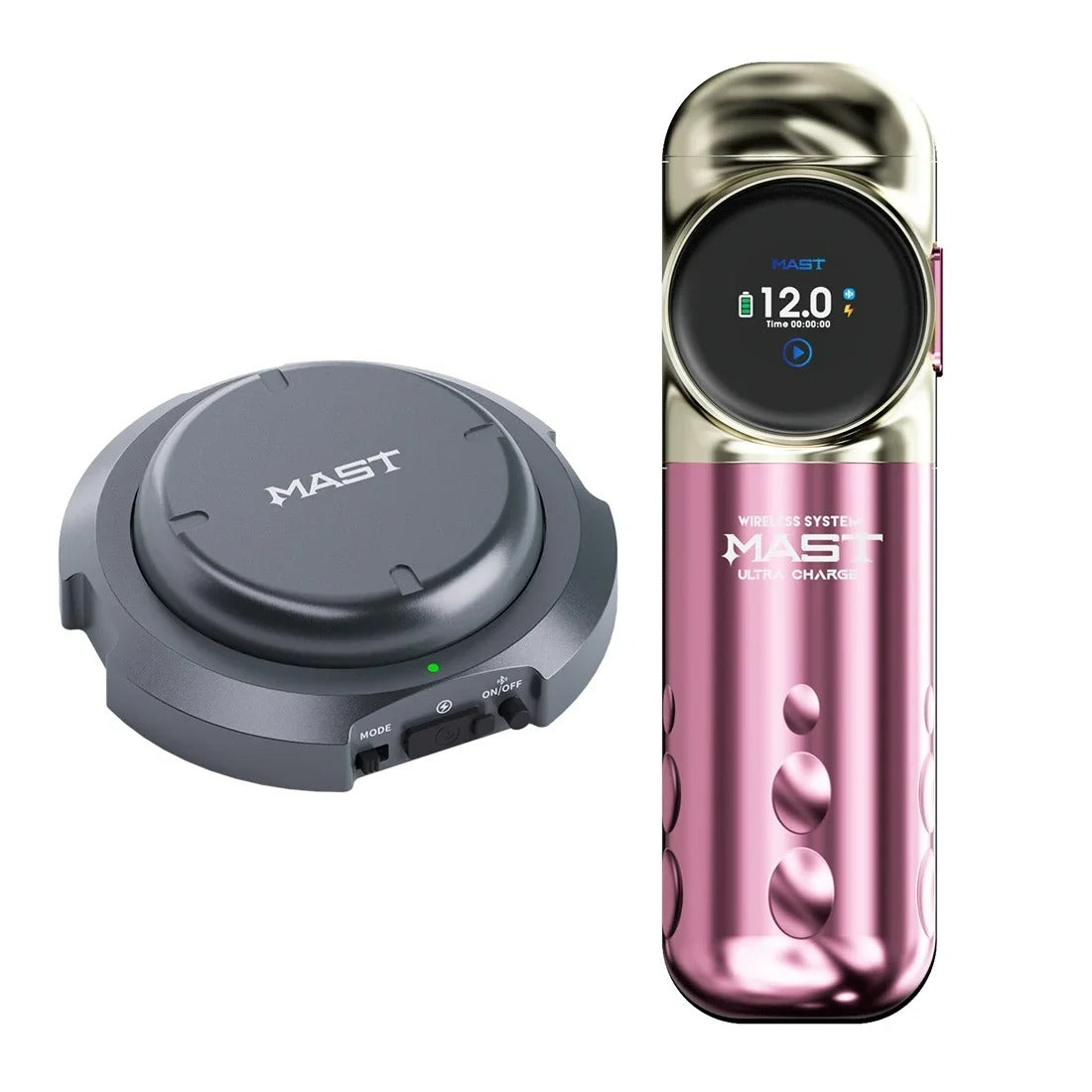 Máquina de tatuaje inalámbrica de carga ultrarrápida Mast Archer S con pedal Bluetooth y motor sin escobillas Mcore, bolígrafo con batería