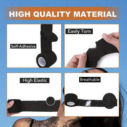 Audersigt 6PCS Tattoo Grip Bandage Sports Elastic Wraps Tapes Nonwoven Waterproof