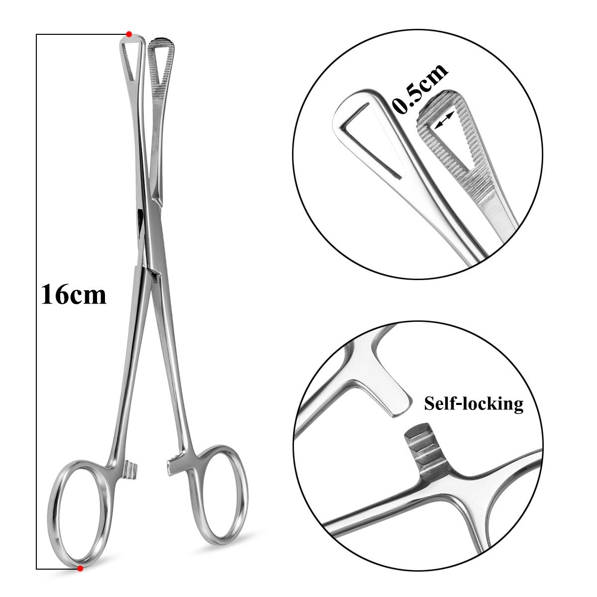 Audersigt Tattoo Body Piercing Plier Stainless Steel Tattoo navel piercing positioning Piercer Jaws Tools