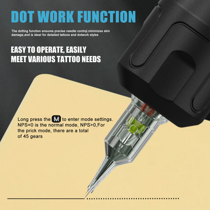 Audersigt Adjustable Stroke Wireless Tattoo Pen Machine for beginners Single Battery