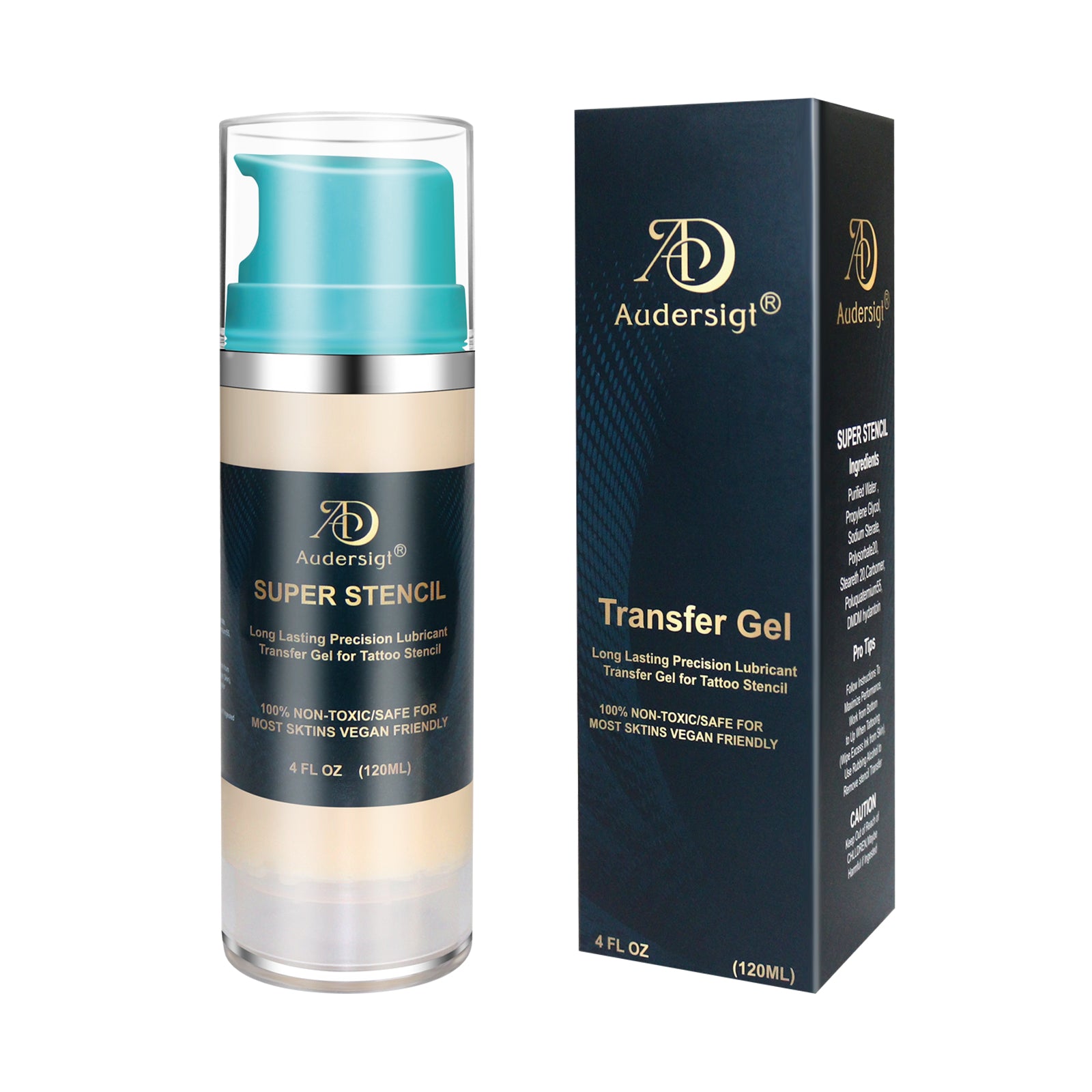 Audersigt® Premium Professional Cream Tattoo Stencil Transfer Gel 120ML(4OZ)