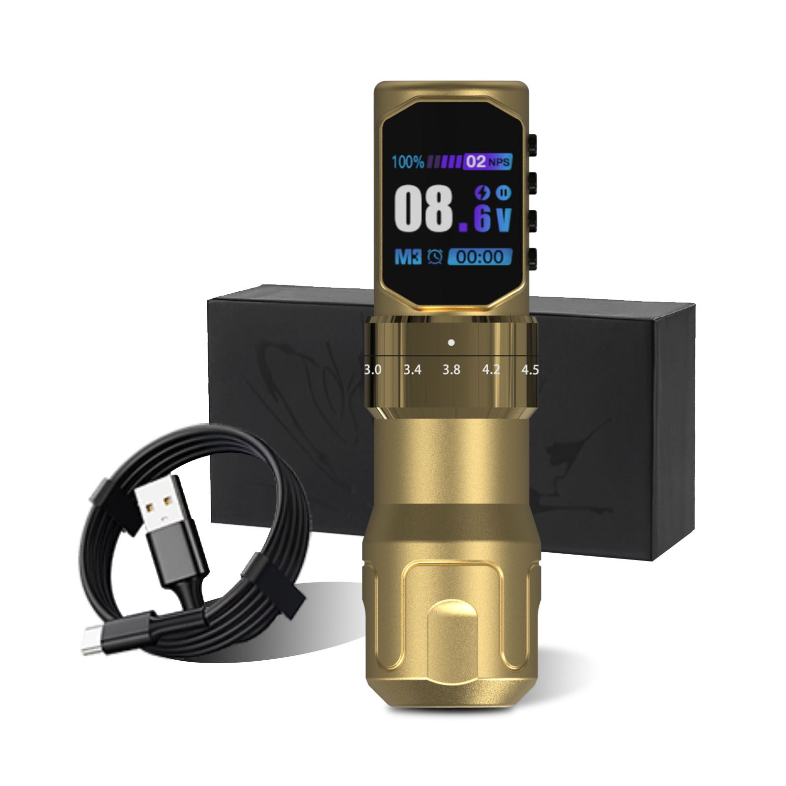 Audersigt Adjustable Stroke Wireless Tattoo Pen Machine for beginners Single Battery