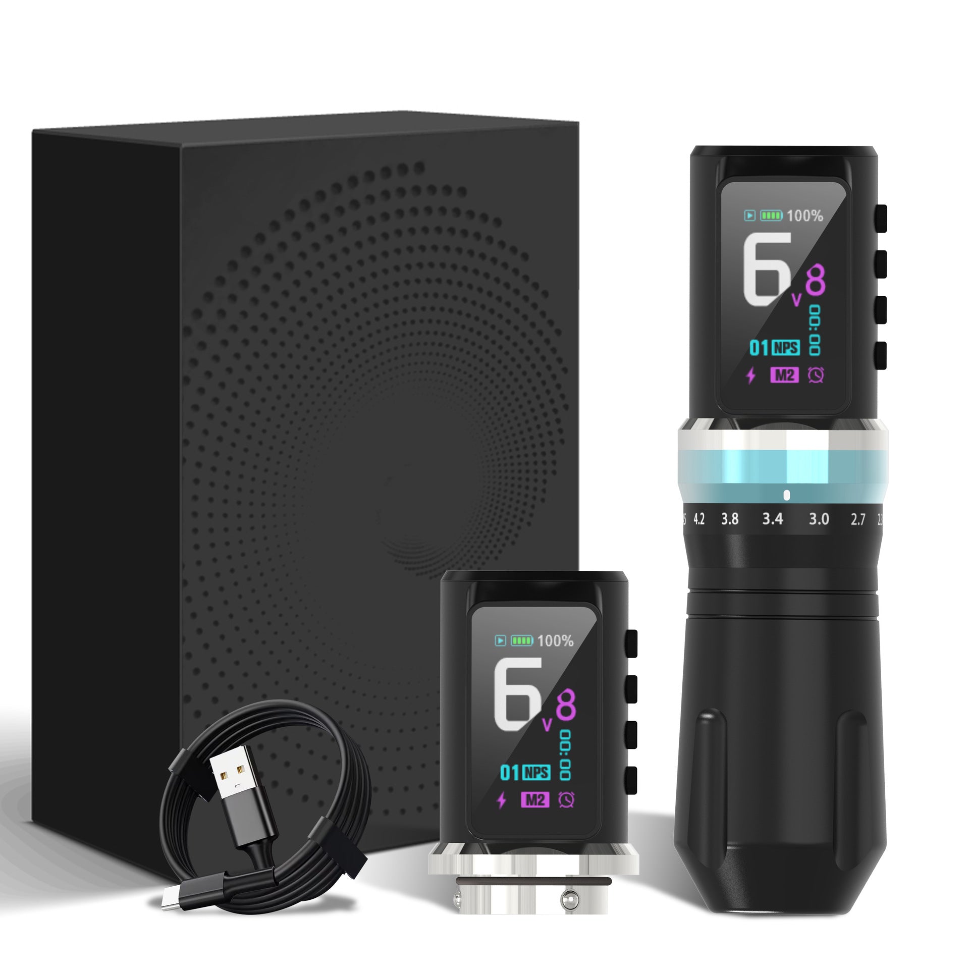 Audersigt Adjustable Stroke Wireless Tattoo Pen Machine for beginners