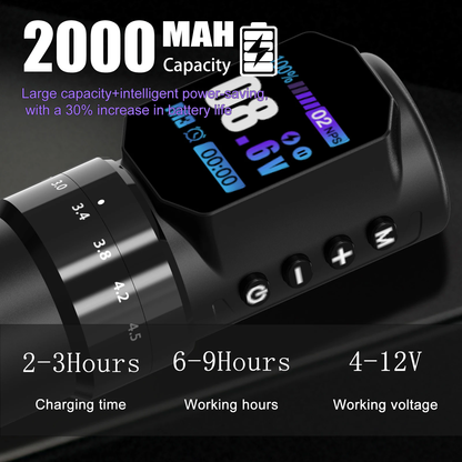 Audersigt Adjustable Stroke Wireless Tattoo Pen Machine for beginners Single Battery