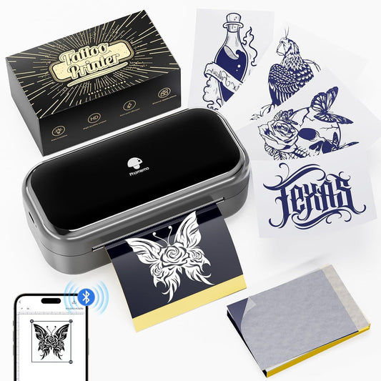 Audersigt PHOMEMO TP31 Tattoo Stencil Pocket Tattoo Printer Machine Bluetooth Wireless Printer