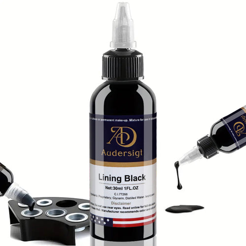 Inchiostro per tatuaggi permanenti nero da 1,01 OZ, pigmento per tatua Audersigt Tatttoo Supply Inchiostro per tatuaggi permanenti nero da 1,01 OZ, pigmento per tatua Audersigt Tatttoo Supply
