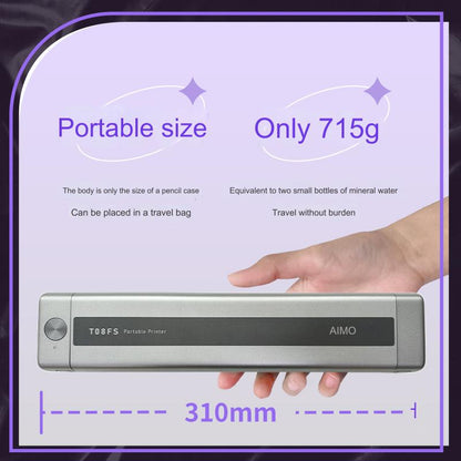 Impresora de tatuajes mini Audersigt, impresora térmica de patrones, impresora inalámbrica con Bluetooth y imagen sombreada para imprimir con batería recargable de 1200 mAh