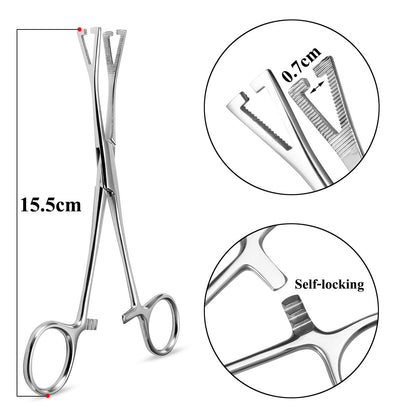 Audersigt Tattoo Body Piercing Plier Stainless Steel Tattoo navel piercing positioning Piercer Jaws Tools