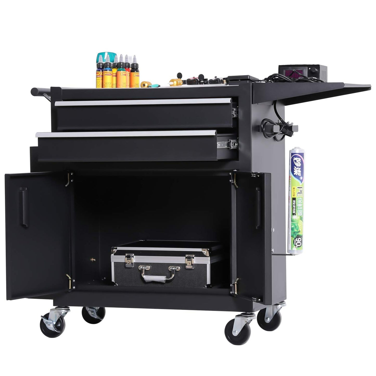 TZ12W Tattoo Tool Cart Drawer Rolling Tool Chest with Drawers Tool for Tattoo Studio