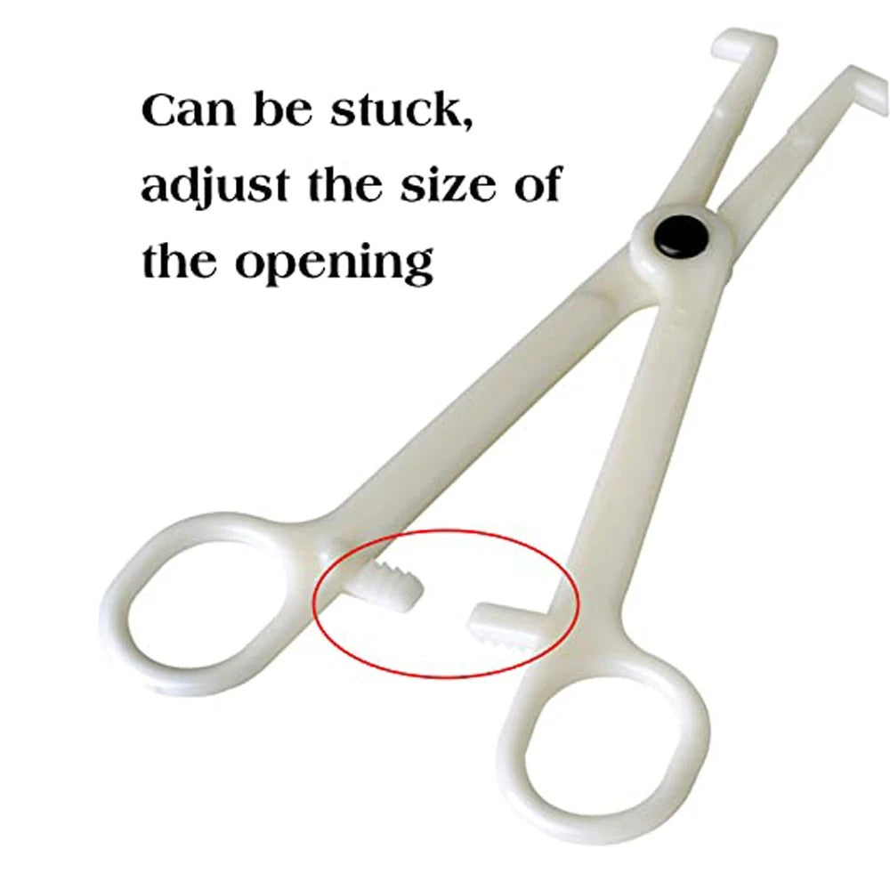 Audersigt 25PCS Profession Acrylic Disposable Body Piercing Plier Plastic Clamp Ear Lip Navel Nose Tongue Eyebrow Piercing Forcep Tool