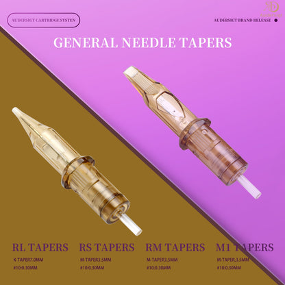 Audersigt®  SAFETY Tattoo Cartridge Needles Round Magnum RM 20PCS