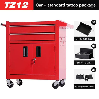 TZ12W Tattoo Tool Cart Drawer Rolling Tool Chest with Drawers Tool for Tattoo Studio