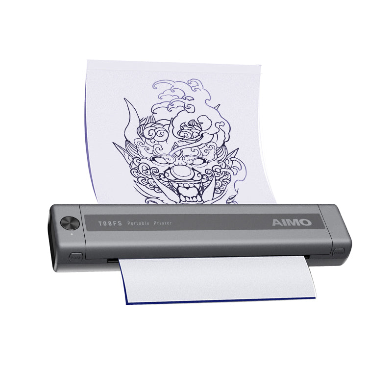 Impresora de tatuajes mini Audersigt, impresora térmica de patrones, impresora inalámbrica con Bluetooth y imagen sombreada para imprimir con batería recargable de 1200 mAh