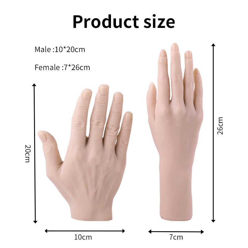 Audersigt Tattoo Silicone Practice Hand Model of Male and Female