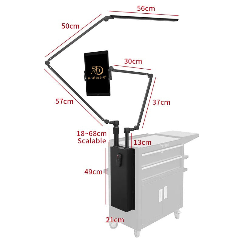 Audersigt Multifunctional And Convenient Tattoo Car Tattoo work Light Polarization Shadowless Light Remote Control The Light Brightness of Lamp 360 Degree Rotation