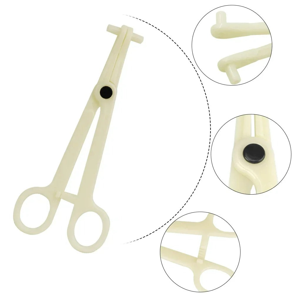 Audersigt 25PCS Profession Acrylic Disposable Body Piercing Plier Plastic Clamp Ear Lip Navel Nose Tongue Eyebrow Piercing Forcep Tool