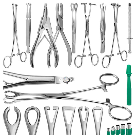 Audersigt Tattoo Body Piercing Plier Stainless Steel Tattoo navel piercing positioning Piercer Jaws Tools