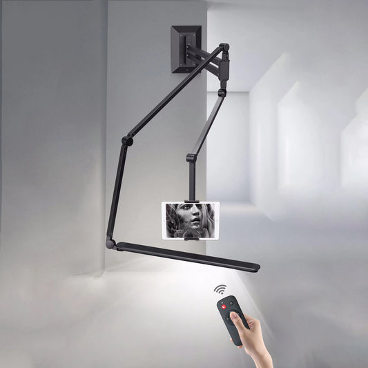 Audersigt Lampada da lavoro multifunzione per tatuaggi Lampada da parete in lega di alluminio Luce senza ombre Telecomando La luminosità della lampada Rotazione di 360 gradi