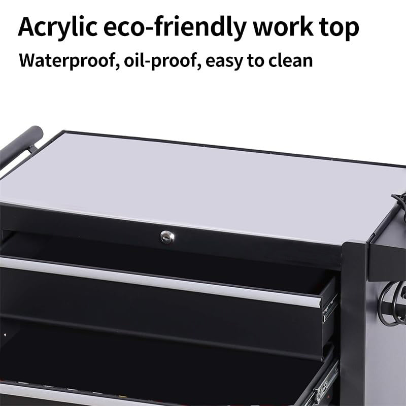 TZ12W Tattoo Tool Cart Drawer Rolling Tool Chest with Drawers Tool for Tattoo Studio