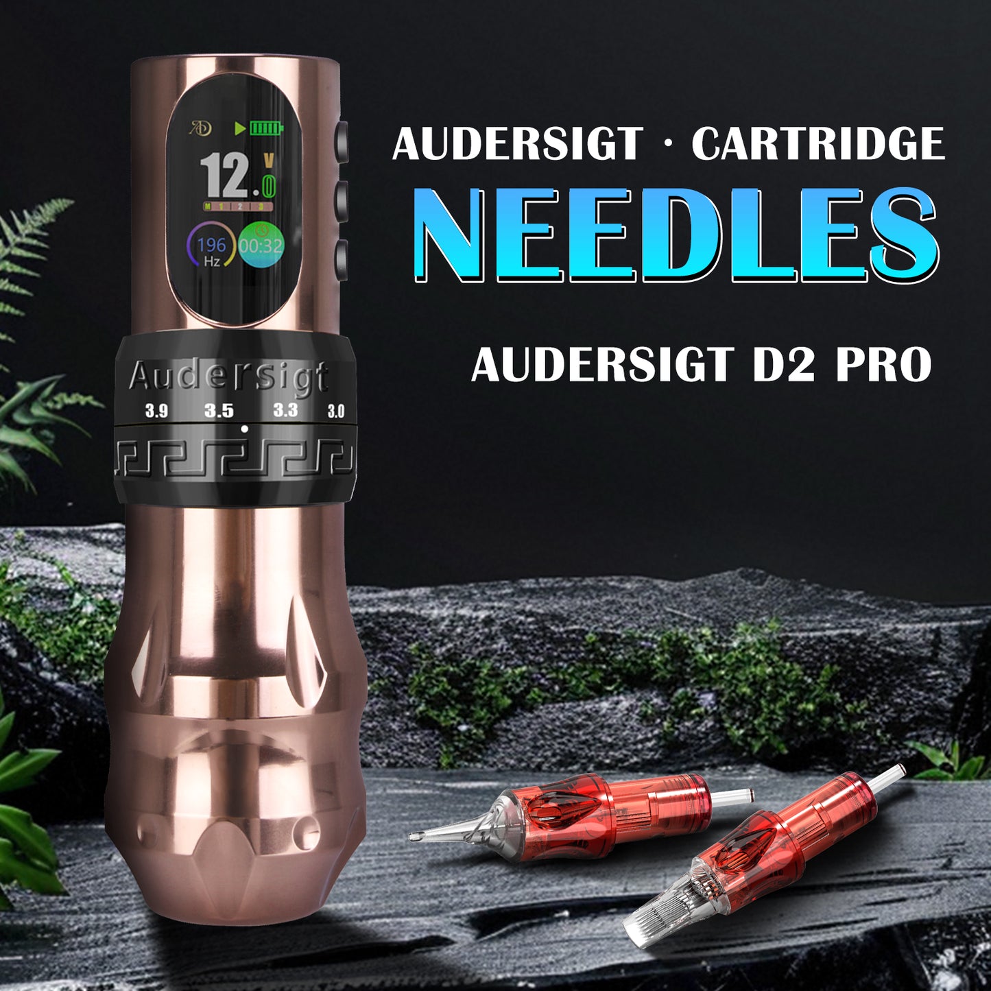 2025 Audersigt® D2 Pro Adjustable Stroke Wireless Tattoo Pen Machine