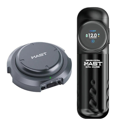 Máquina de tatuaje inalámbrica de carga ultrarrápida Mast Archer S con pedal Bluetooth y motor sin escobillas Mcore, bolígrafo con batería