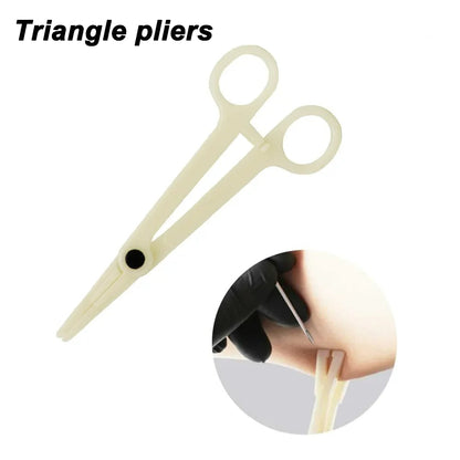 Audersigt 25PCS Profession Acrylic Disposable Body Piercing Plier Plastic Clamp Ear Lip Navel Nose Tongue Eyebrow Piercing Forcep Tool