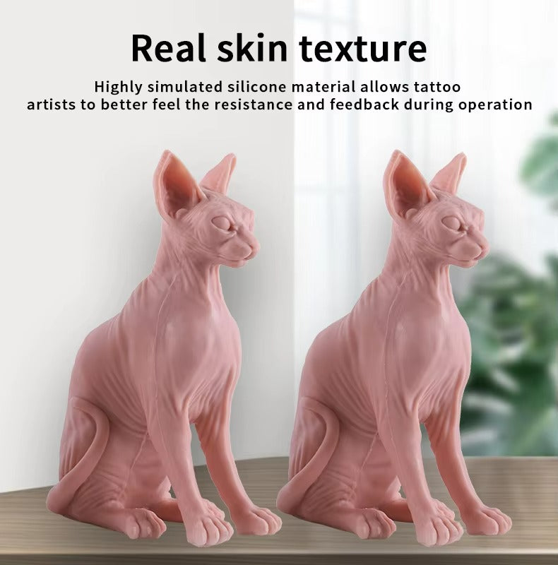 Audersigt Silicone Cat Model Tattoo Practice Skin IDEAL FOR TEMPORARY TATTOO PRACTICING